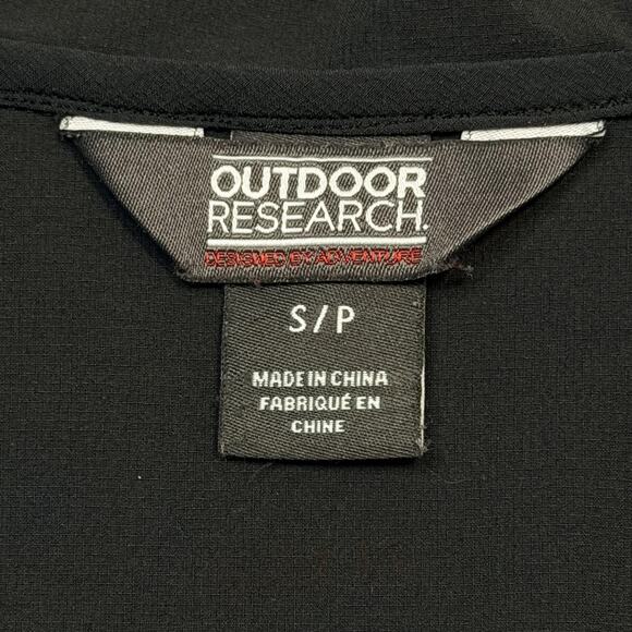 Outdoor Research Jacket Womens Small Black Softshell Hooded Full Zip Hiking - Picture 12 of 14